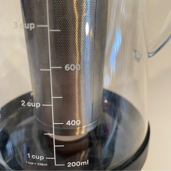 RJ3 Ovalware Airtight Cold Brew Iced Coffee Maker 1.0L + Ice Tea Pot Glass 4 Cup - Picture 2 of 14
